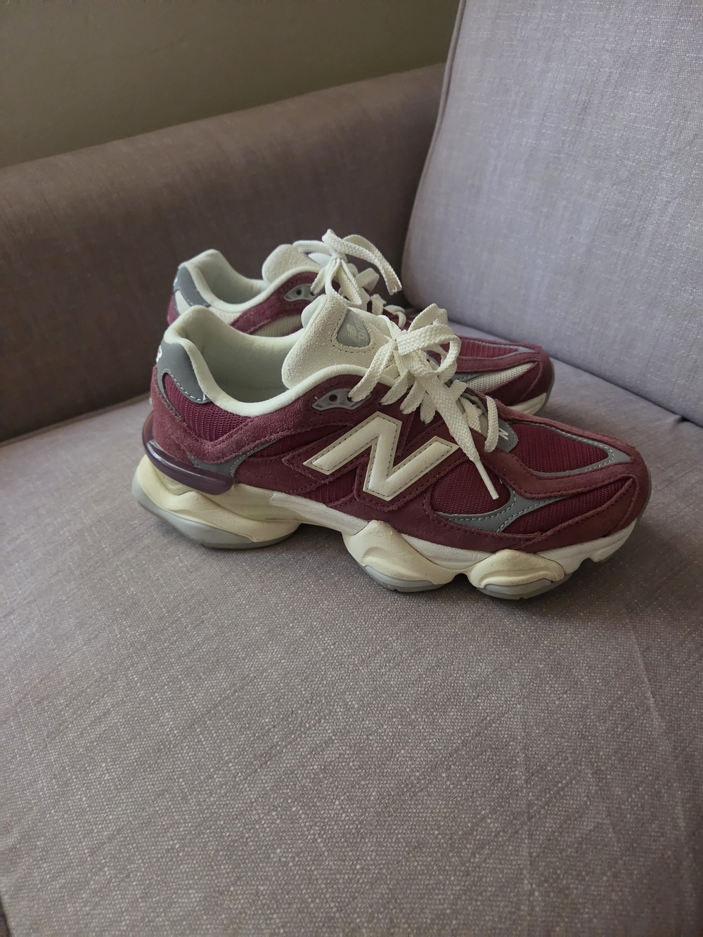 New Balance Women's Burgundy Chunky Sneaker